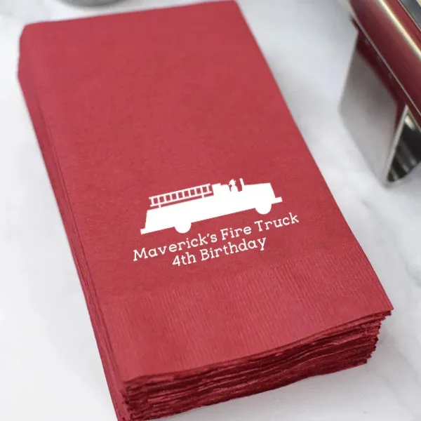 3-Ply Paper Personalized Kids Birthday Guest Towel Napkins