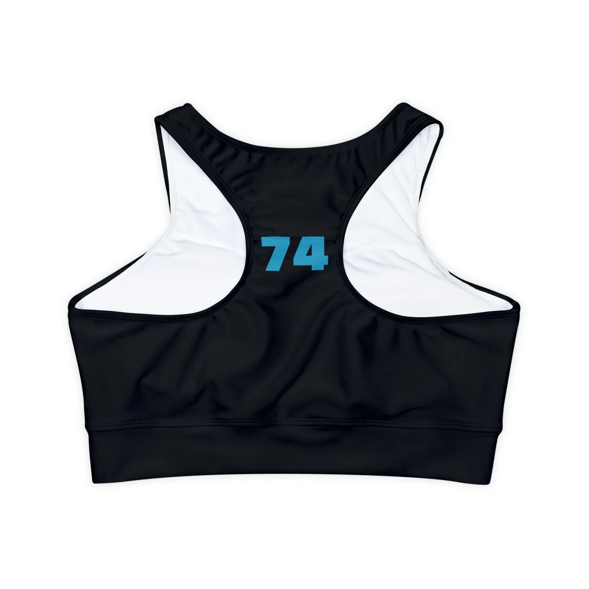 A1 4 A REASON  Fully Lined, Padded Sports Bra (AOP)