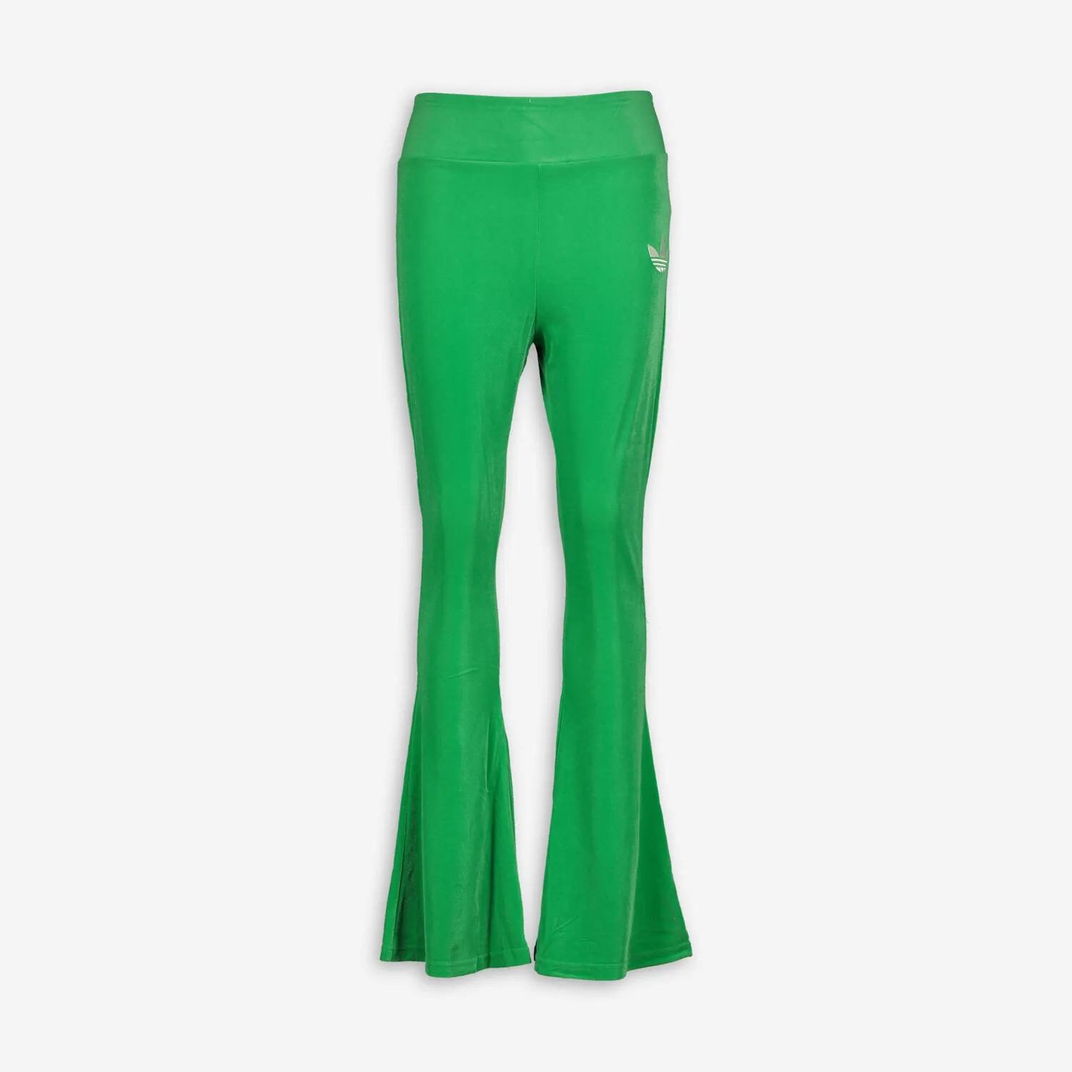 ADIDAS  Green Velour Flared Joggers