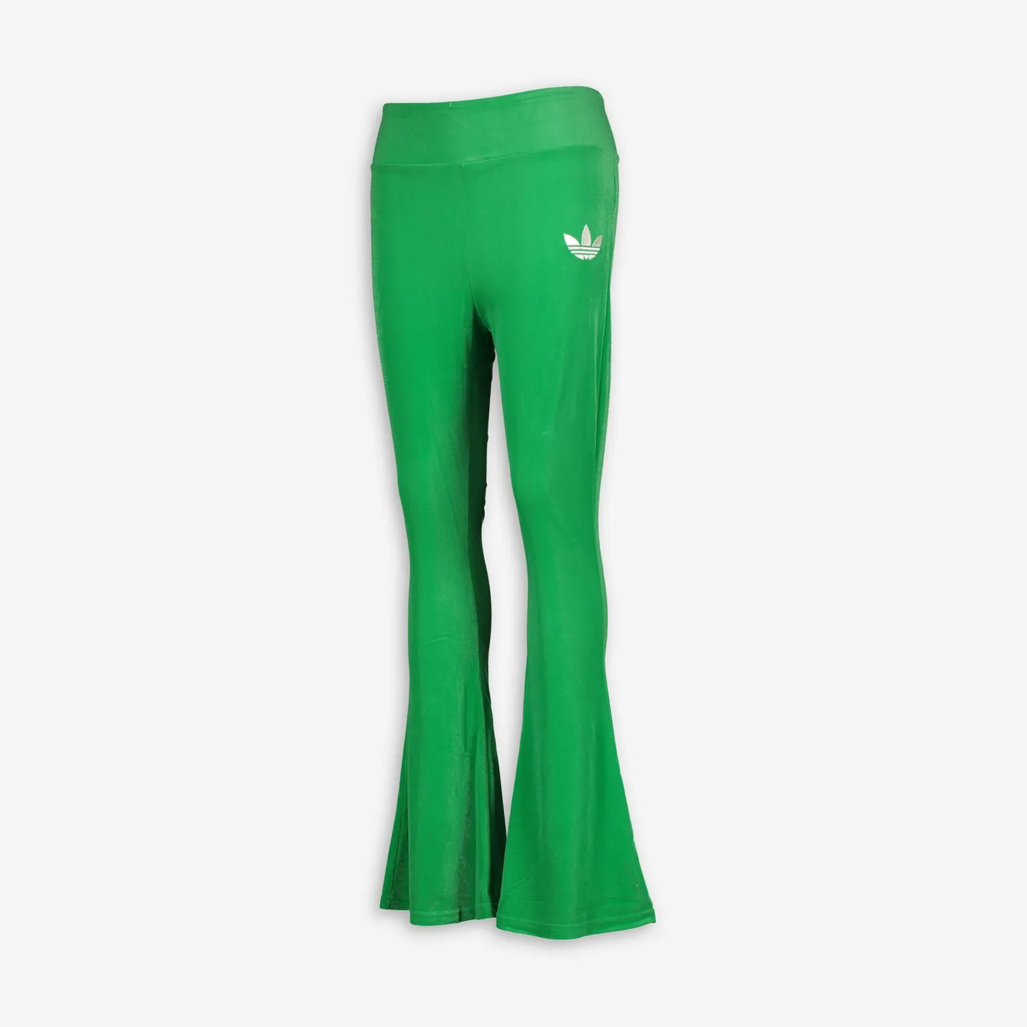 ADIDAS  Green Velour Flared Joggers