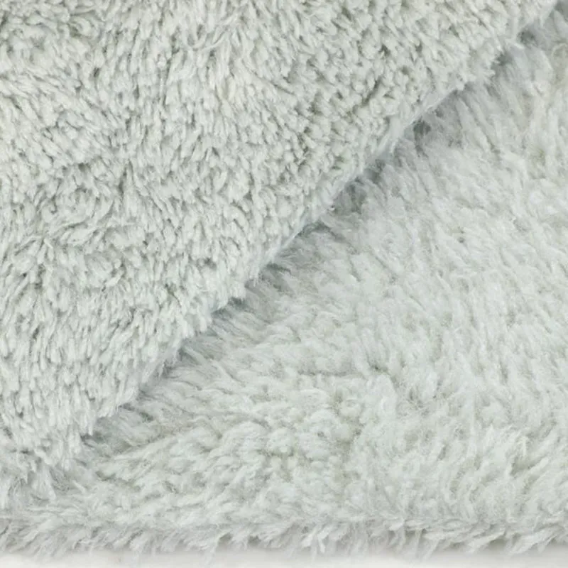 Autofiber Korean Plush 350 GSM Microfiber Towel 16x16 Gray- 10 Pack