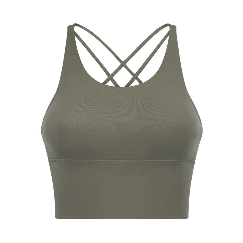 Backless High Impack Fitness Bra