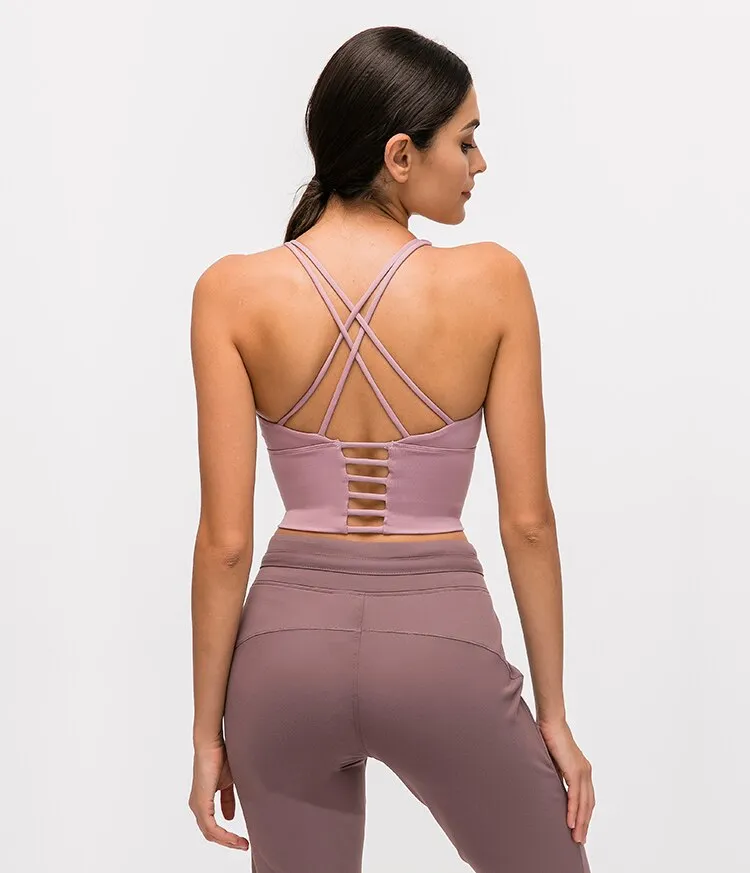 Backless High Impack Fitness Bra