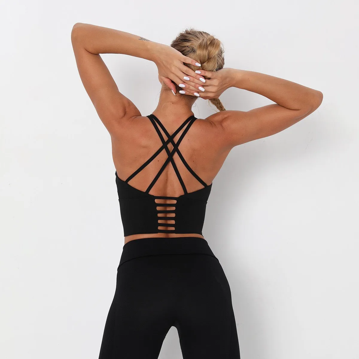 Backless High Impack Fitness Bra