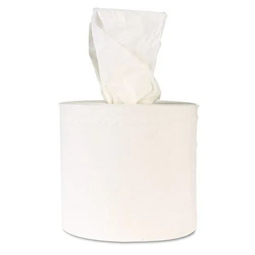 Center-flow Perforated Paper Towel Roll, 7.3 X 15, White, 6 Rolls/carton