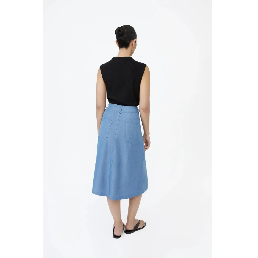 DAL THE LABEL Modal Ribbed Knit Tank, Black