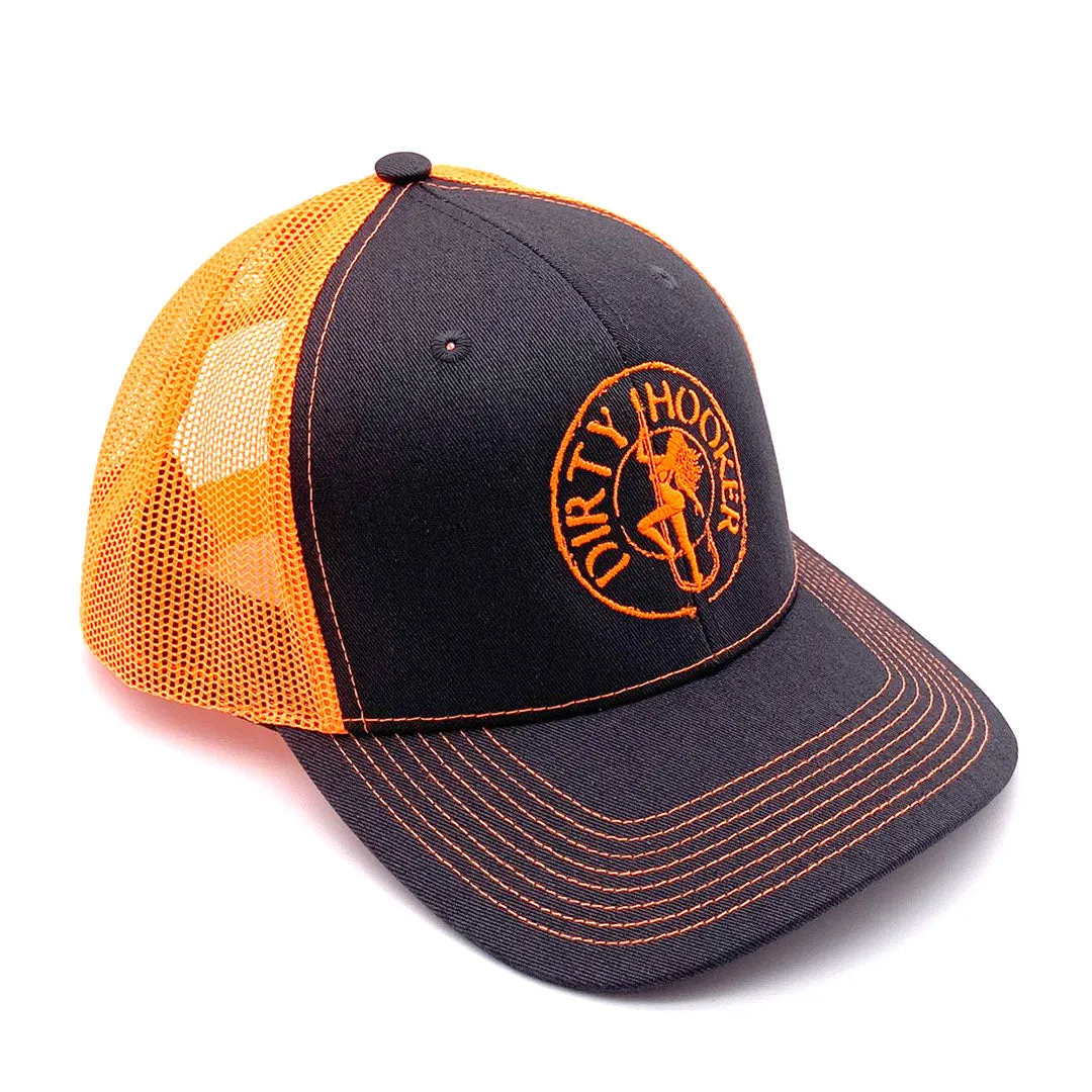 Dirty Hooker COMBO: Orange Dry Fit with Classic White & Charcoal and Orange Hat