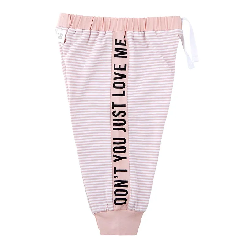 Don't You Just Love Me Drawstring Baby Infant Pants | Blush Pink Jogger | Size 6-12 Months