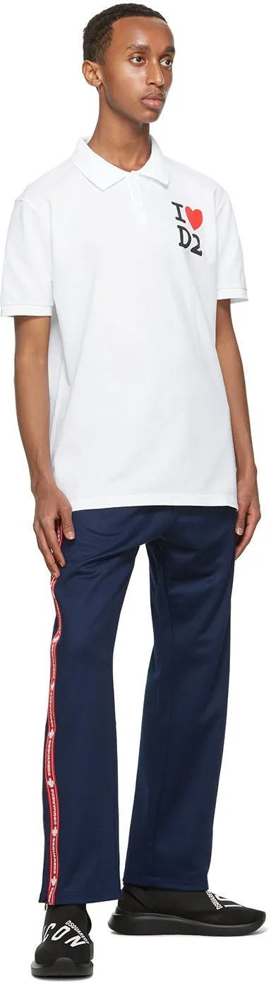 Dsquared2 Blue Gym-Fit Lounge Pants
