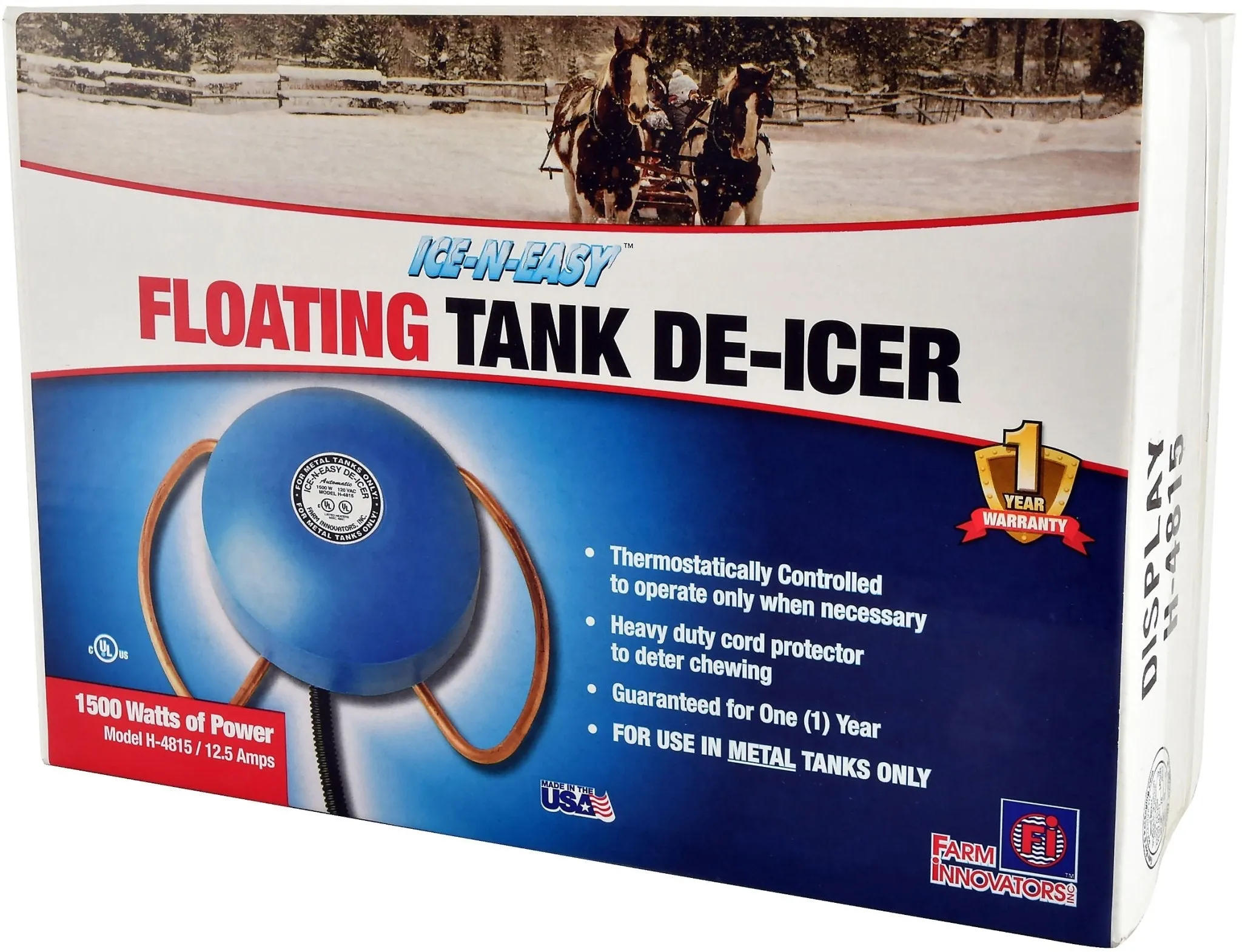 Farm Innovators 1500-Watt Floating Water Tank De-Icer