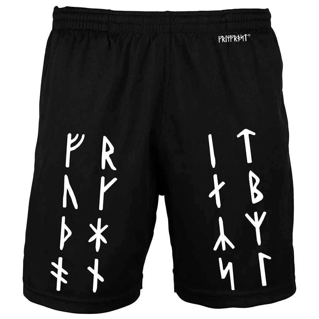 Gym Shorts, Futhark, Black