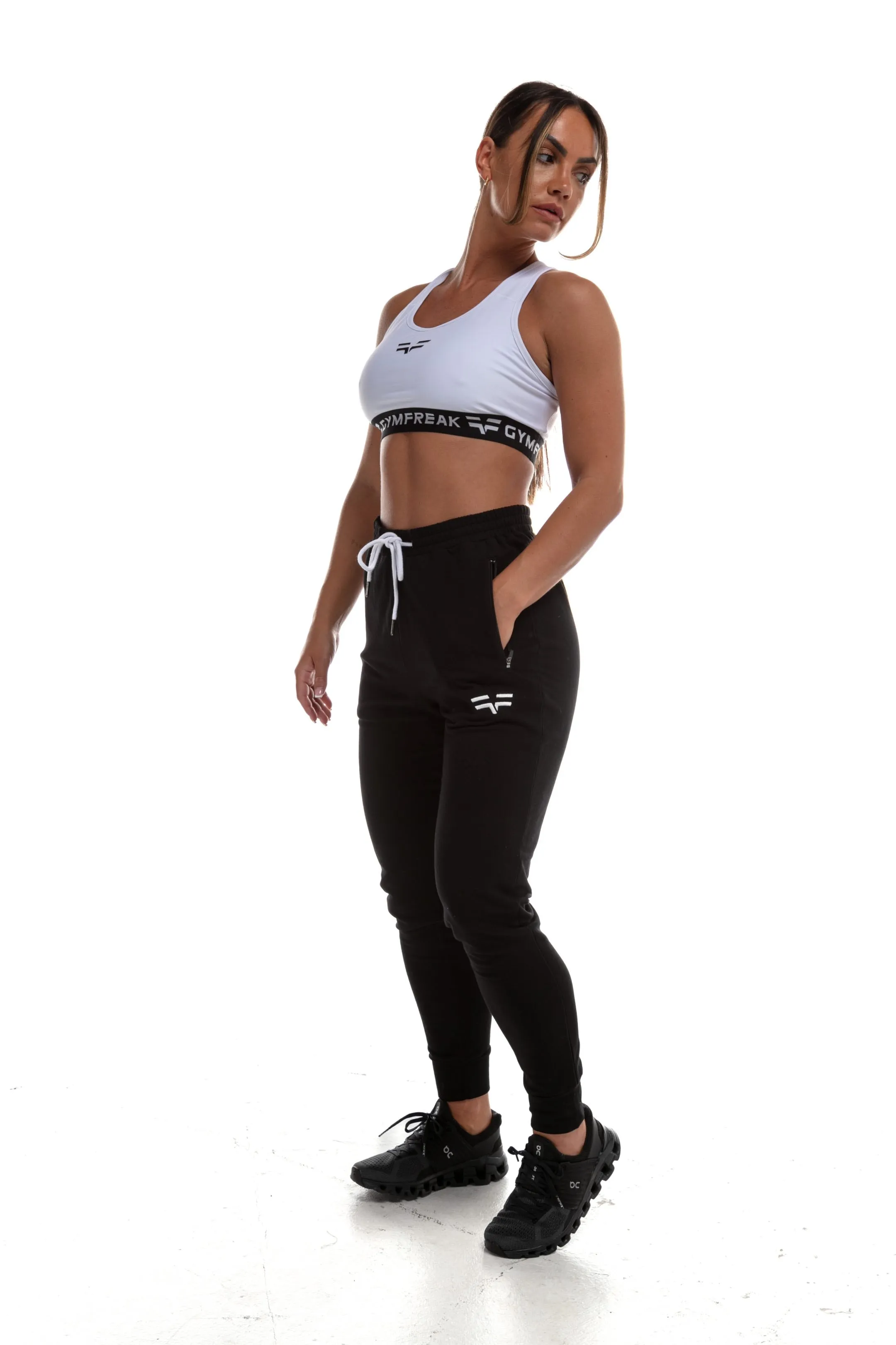 GymFreak Womens Active Joggers - Black