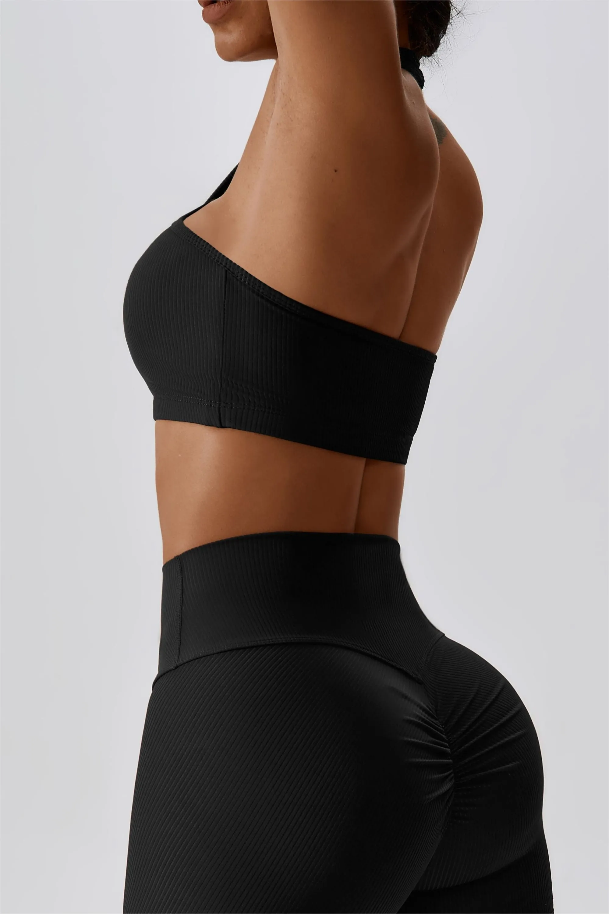 Halter Neck Backless Sports Bra