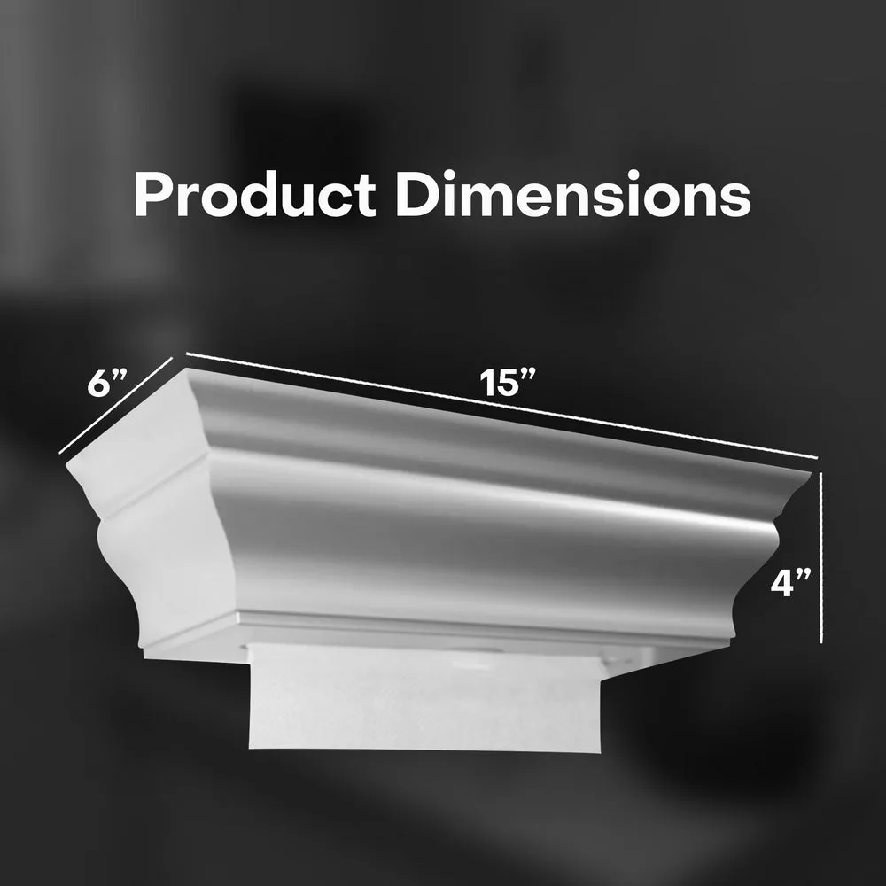 HealthyShelf M-Fold Paper Towel Dispenser Wall Mount Shelf - Fashion Gray
