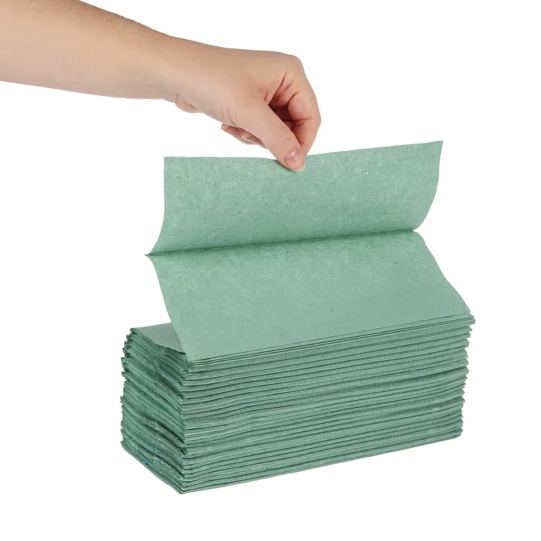 Jantex Z Fold Paper Hand Towels Green 1-Ply 3000 Sheets - DL923