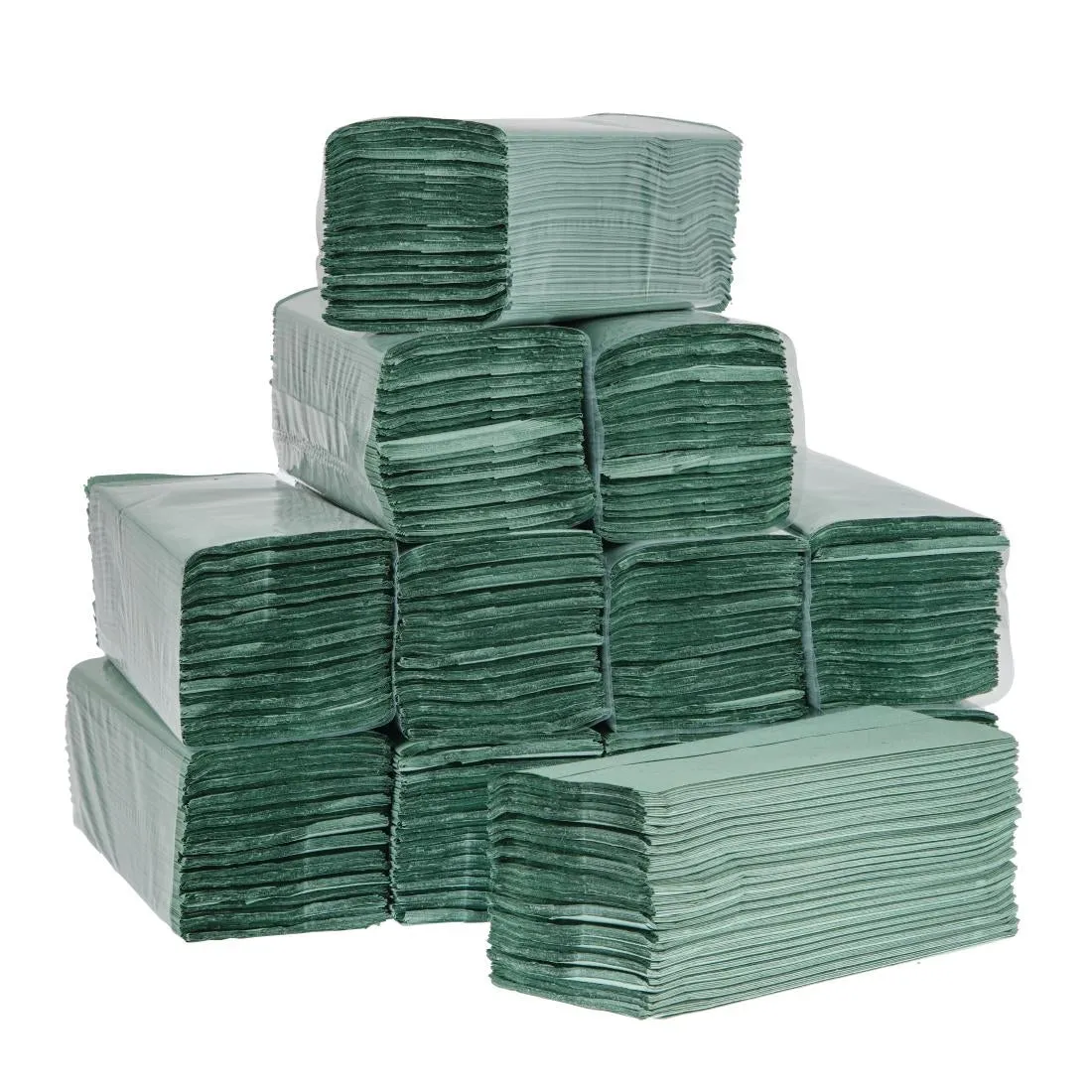 Jantex Z Fold Paper Hand Towels Green 1-Ply 3000 Sheets - DL923