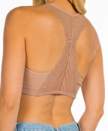 Lace racerback bralette