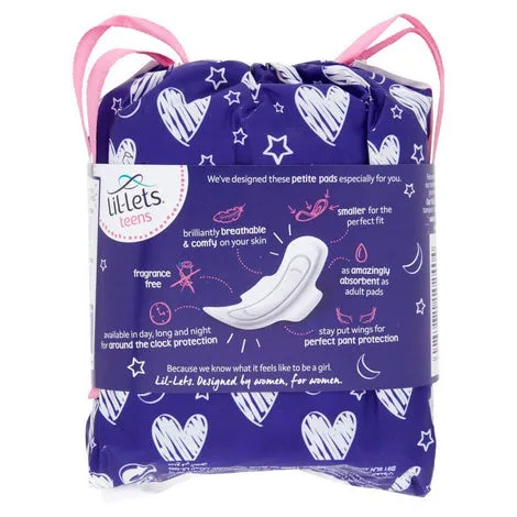 Lil-Lets Teens Ultra Night 10 Towels with Wings