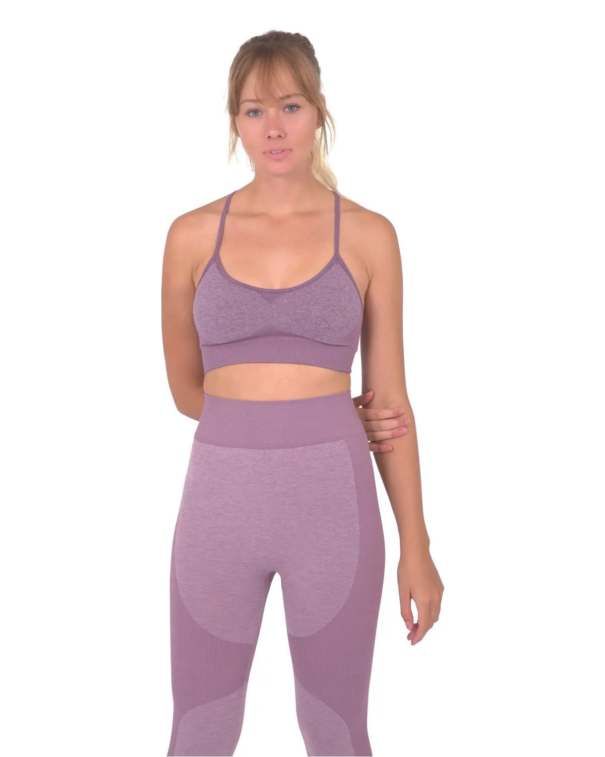 Megara Seamless Sports Bra - Purple