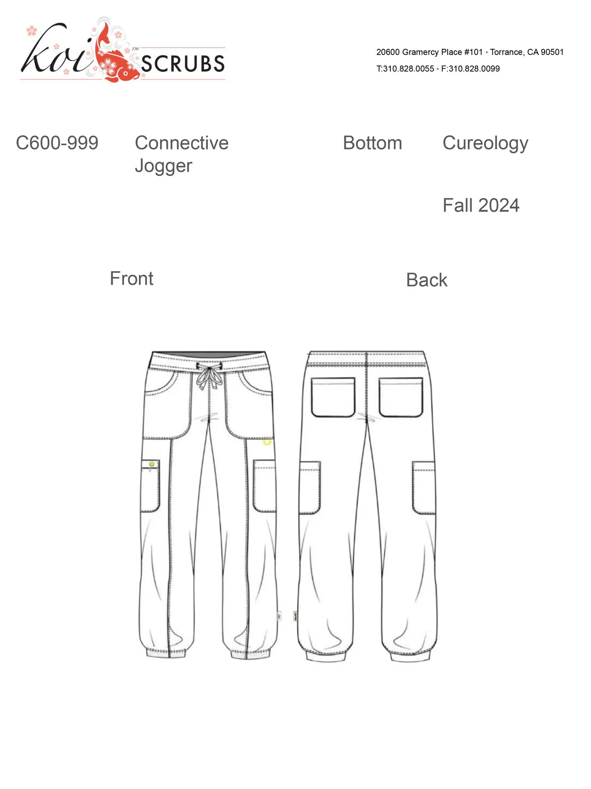 Men's Drawstring Elastic Waist Connective Jogger Pant - C600 - Teal