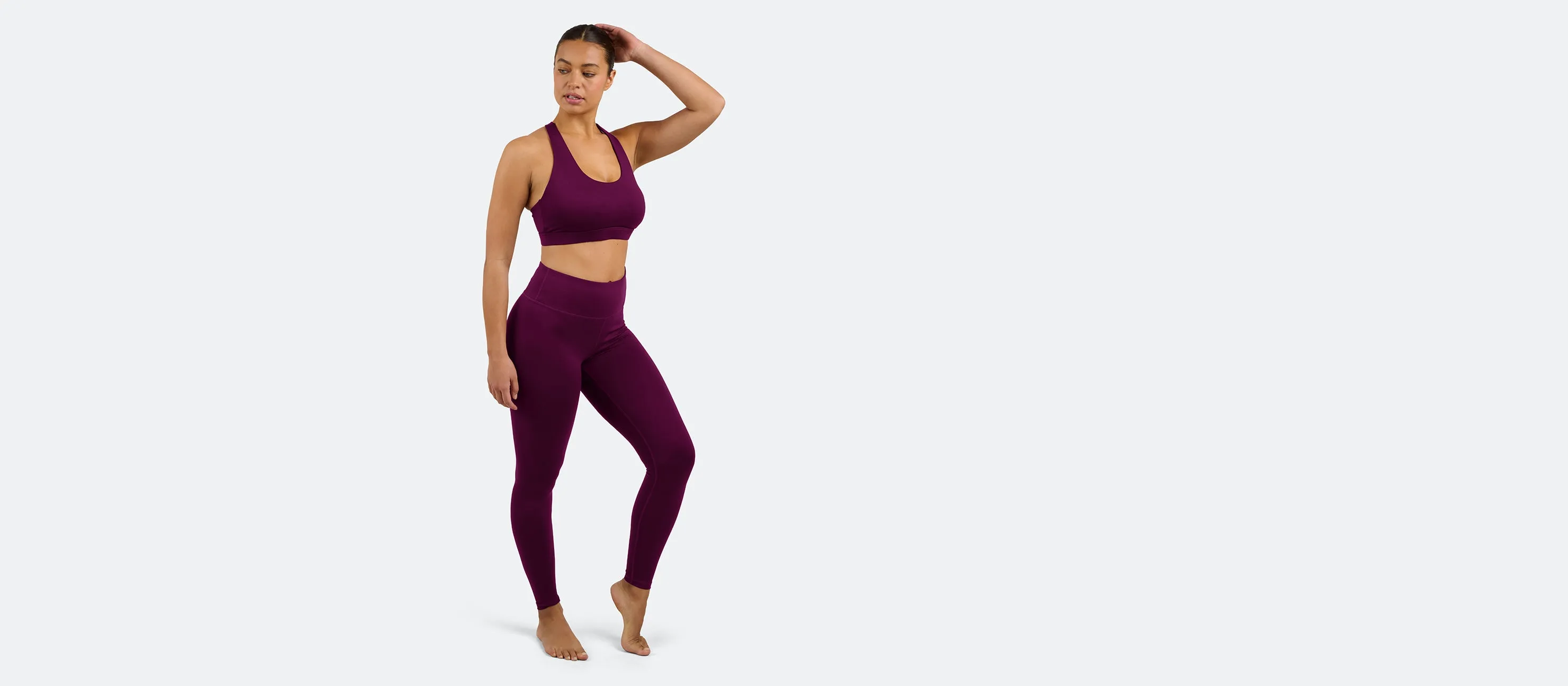 MoveMe Racerback Sports Bra | Sangria