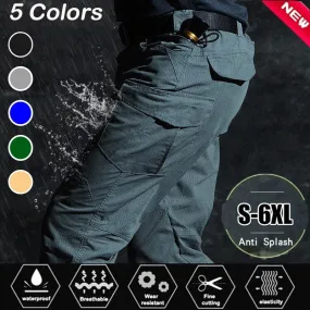 New Men's Summer Casual Cargo Pants Classic Outdoor Hiking Trousers Slim Waterproof Wear Resistant Military Army Tactical Pants