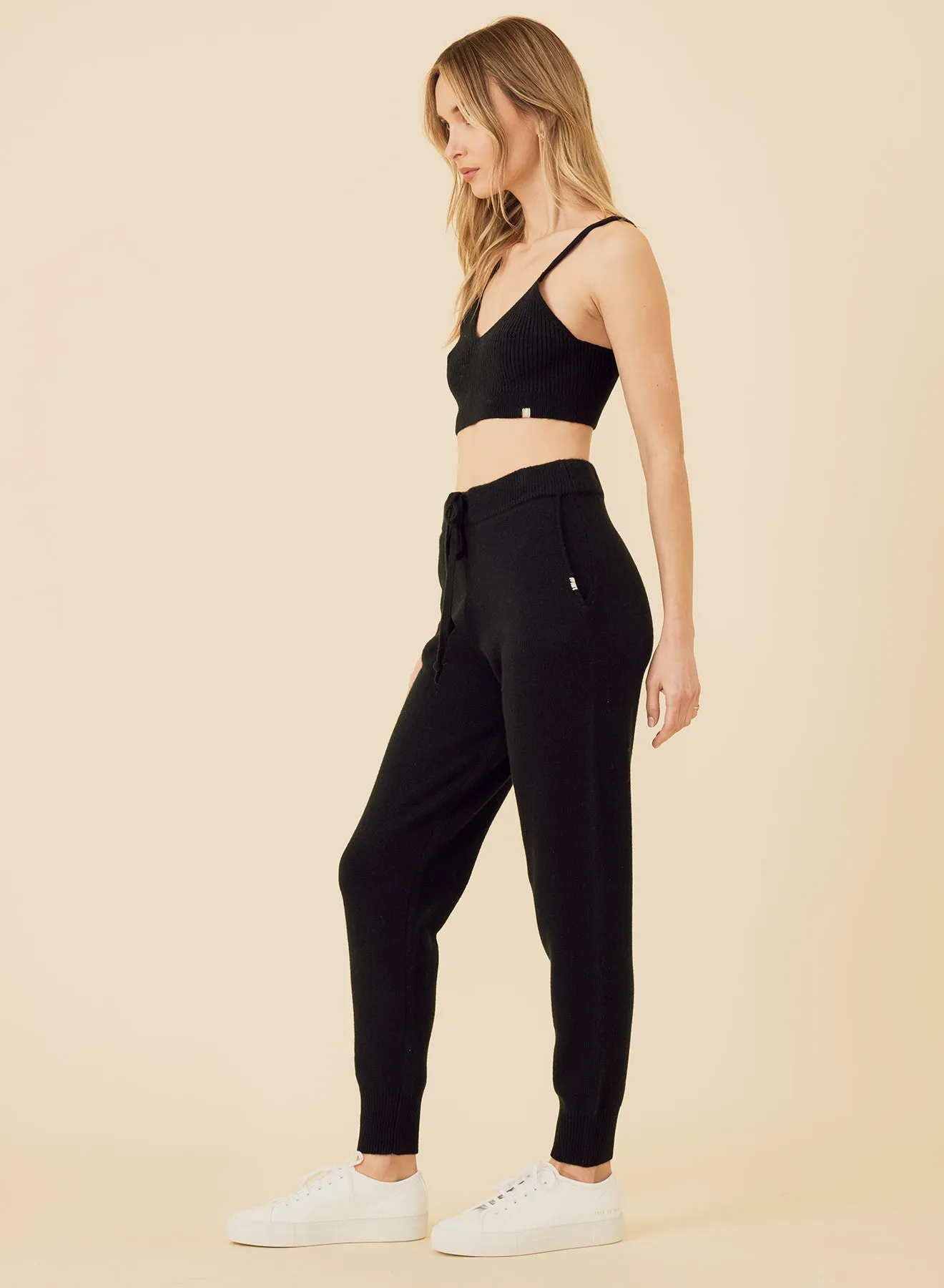 Pacific Cashmere Bralette - Black
