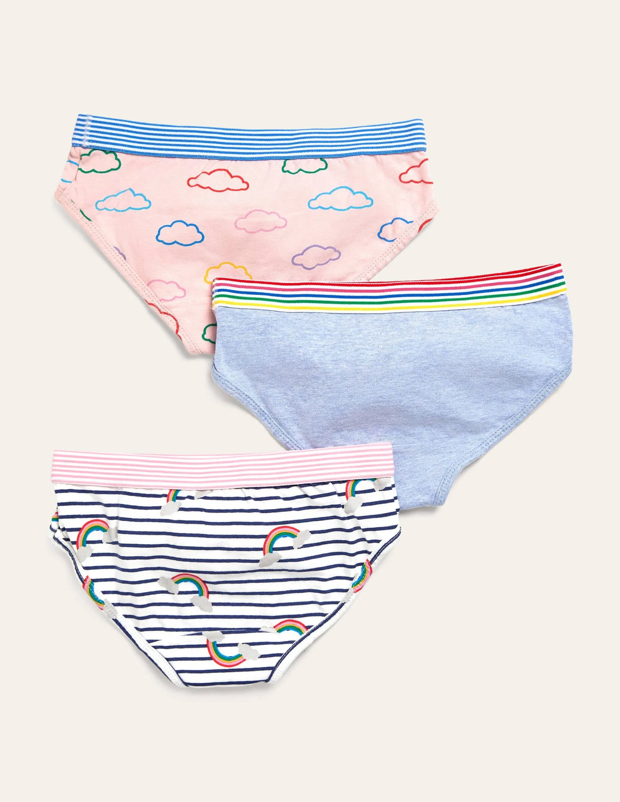 Pants 3 Pack-Rainbow Clouds