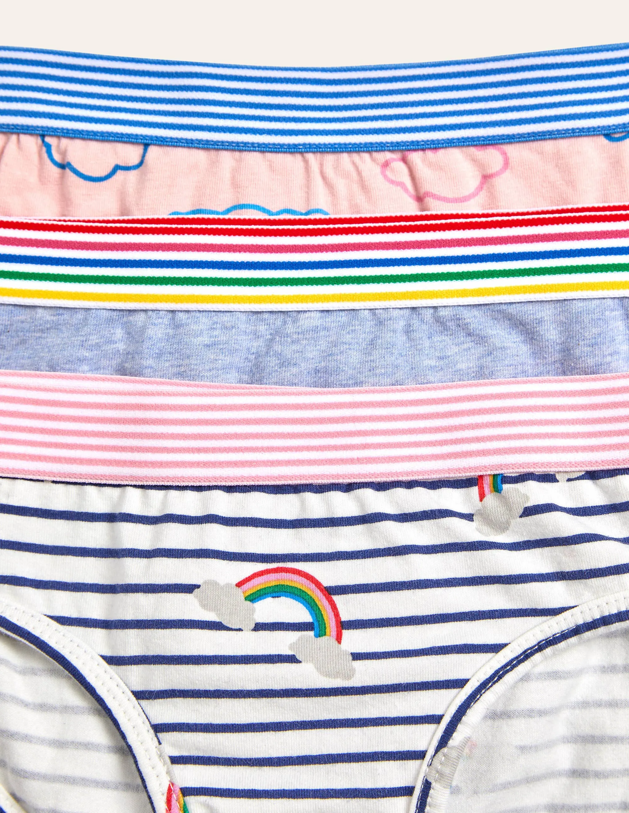 Pants 3 Pack-Rainbow Clouds