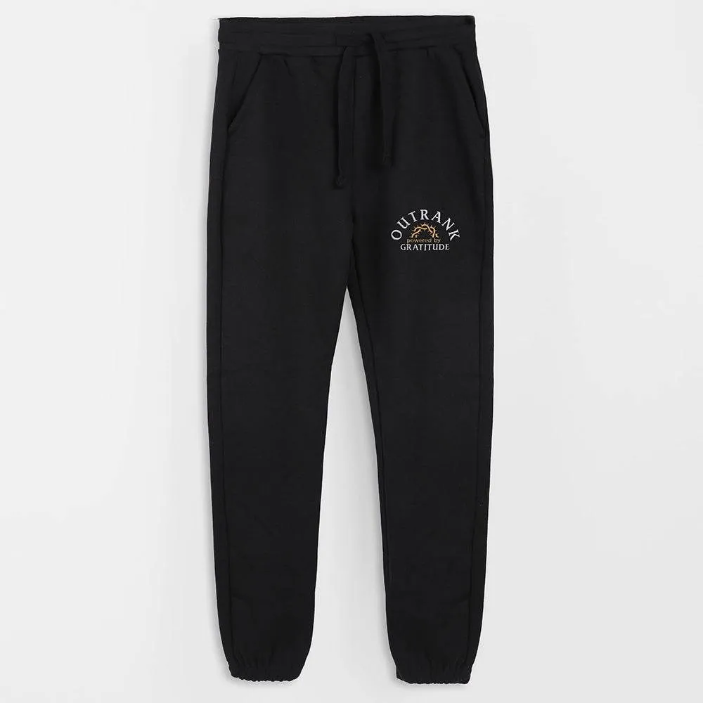 Powered by Gratitude Embroidered Joggers