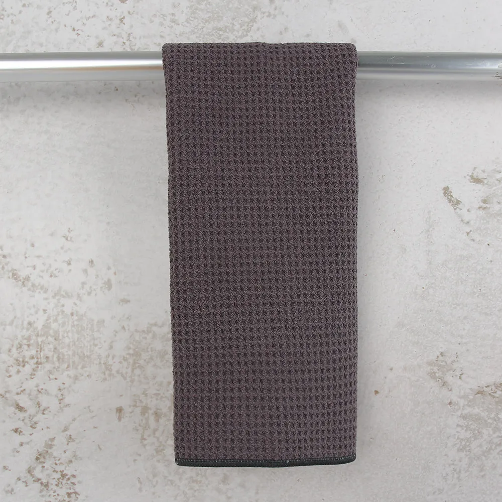 Recycled Honeycomb Dish Towel for Kitchen, Charcoal
