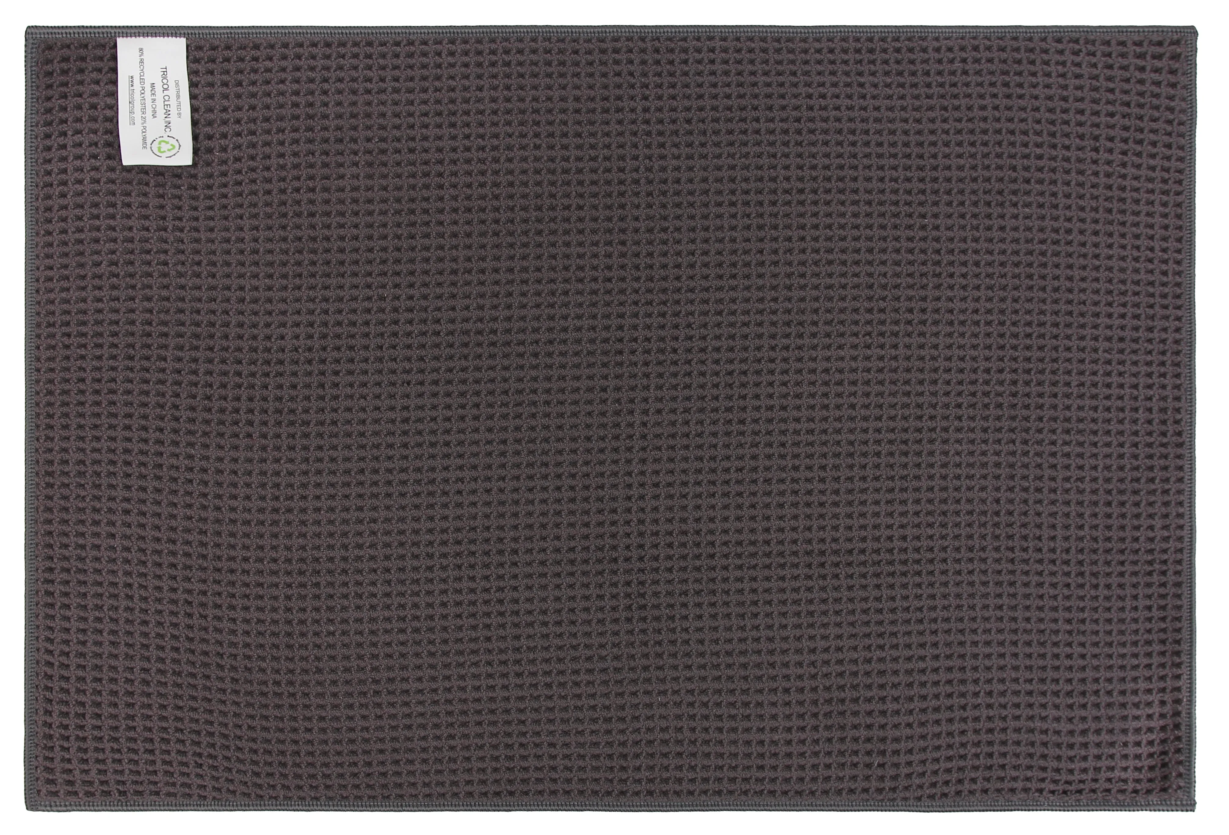 Recycled Honeycomb Dish Towel for Kitchen, Charcoal