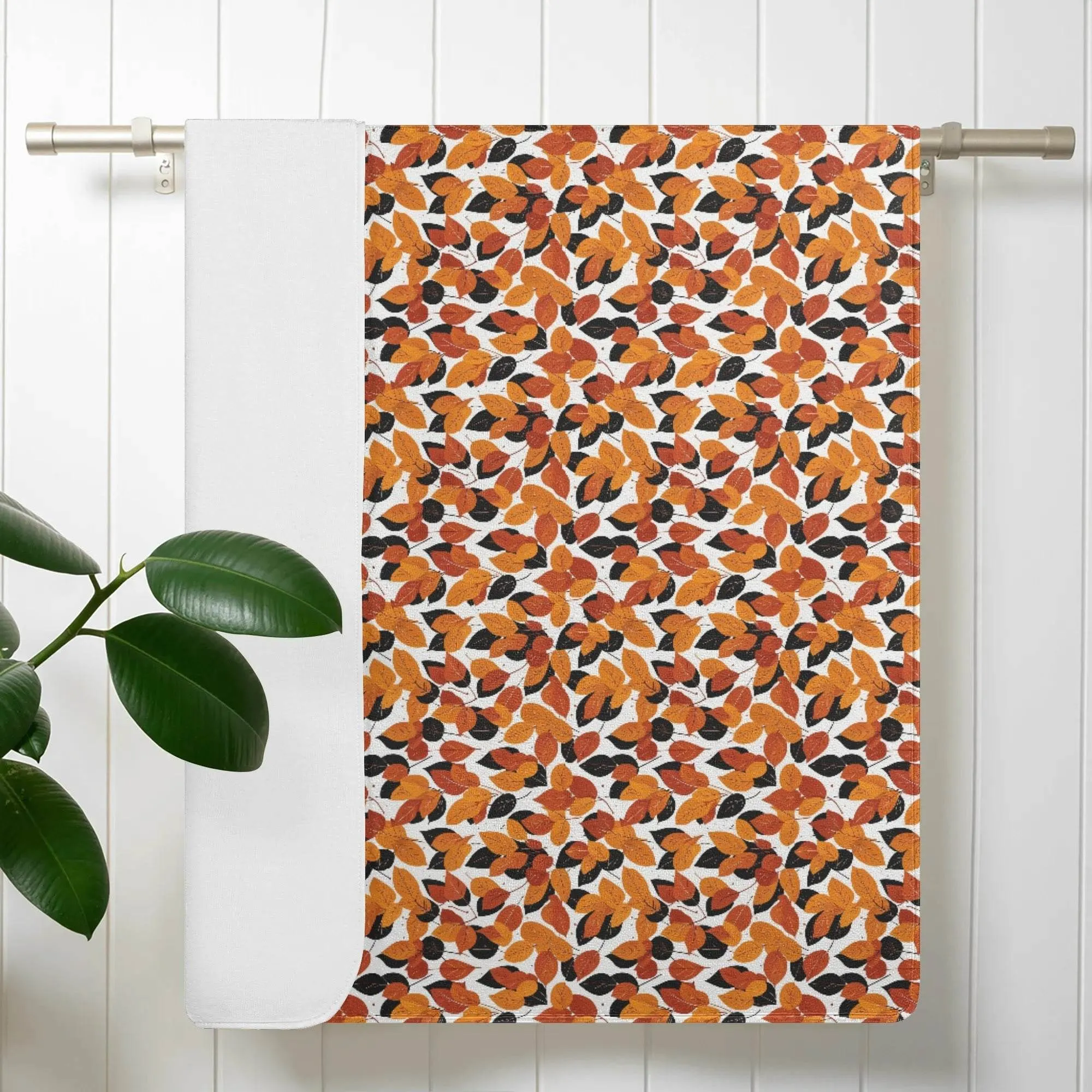 Red Autumn Bath Towel