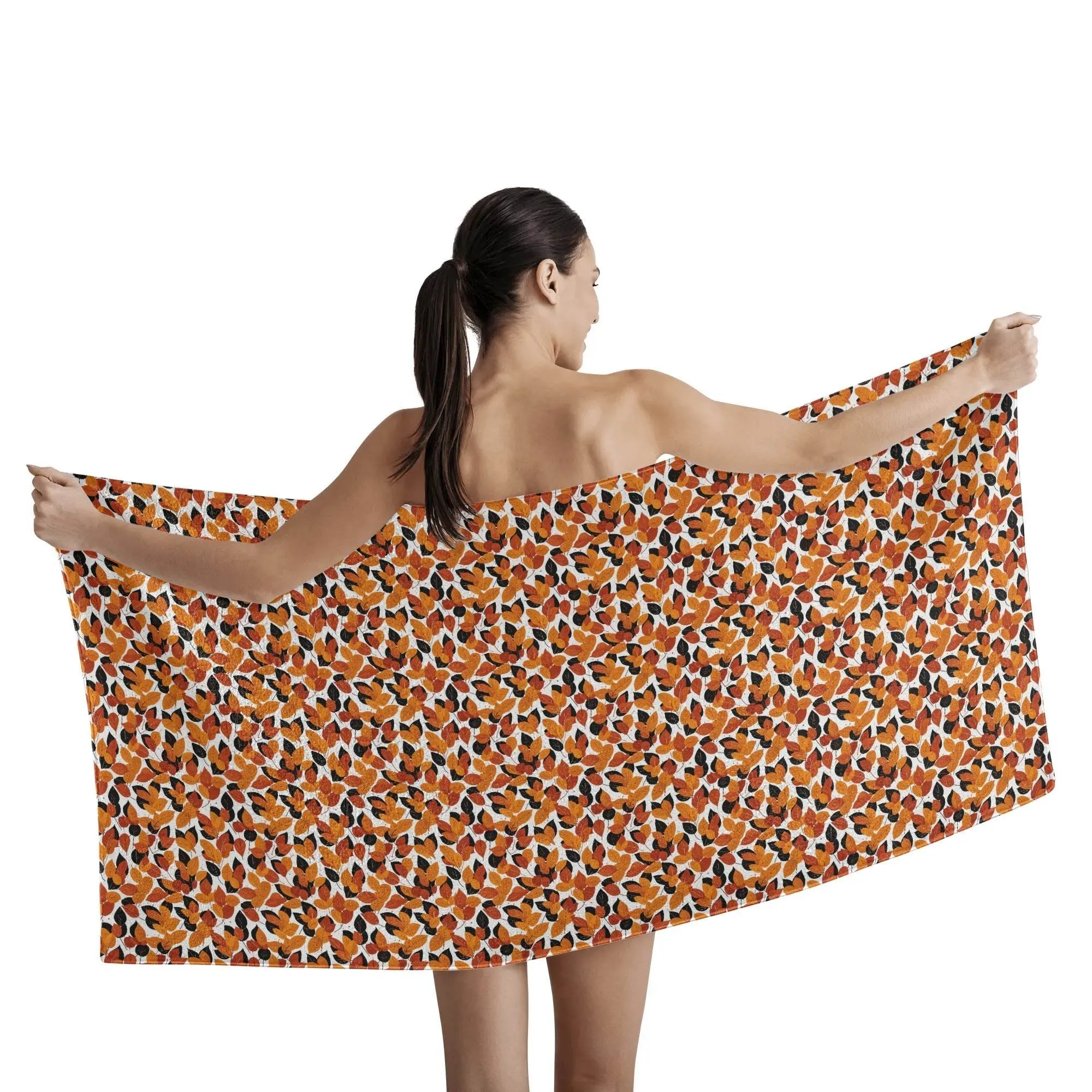 Red Autumn Bath Towel