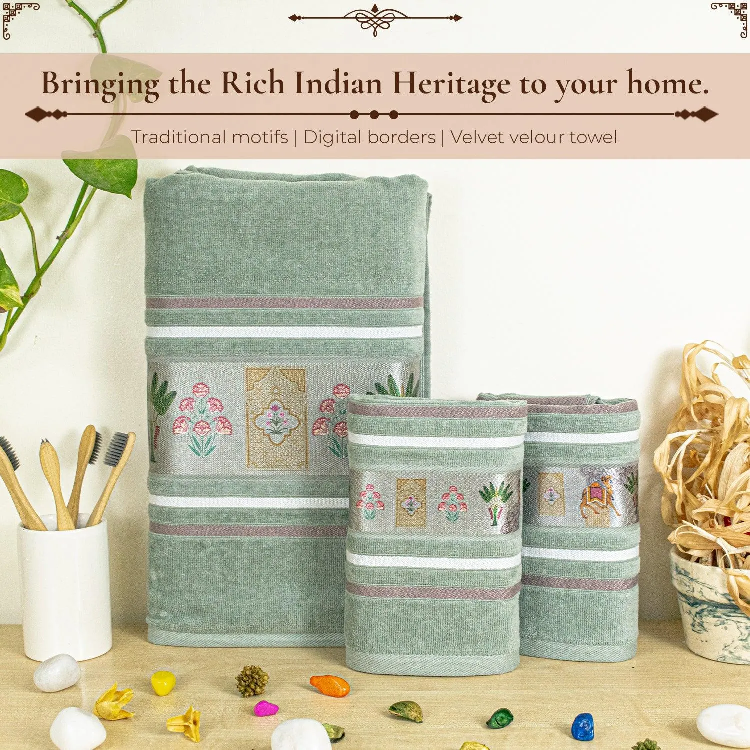 Regal 460 GSM Towel Set Of 3 | Ultra Soft & Highly Absorbent Towels