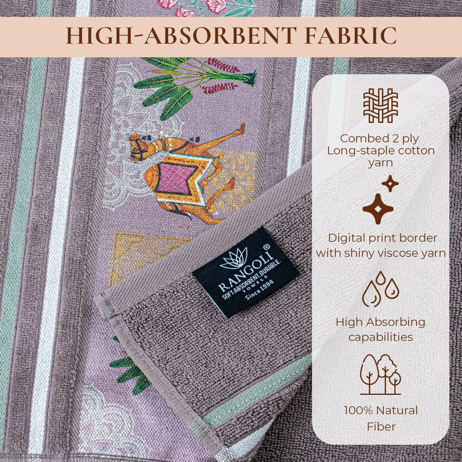 Regal 460 GSM Towel Set Of 3 | Ultra Soft & Highly Absorbent Towels