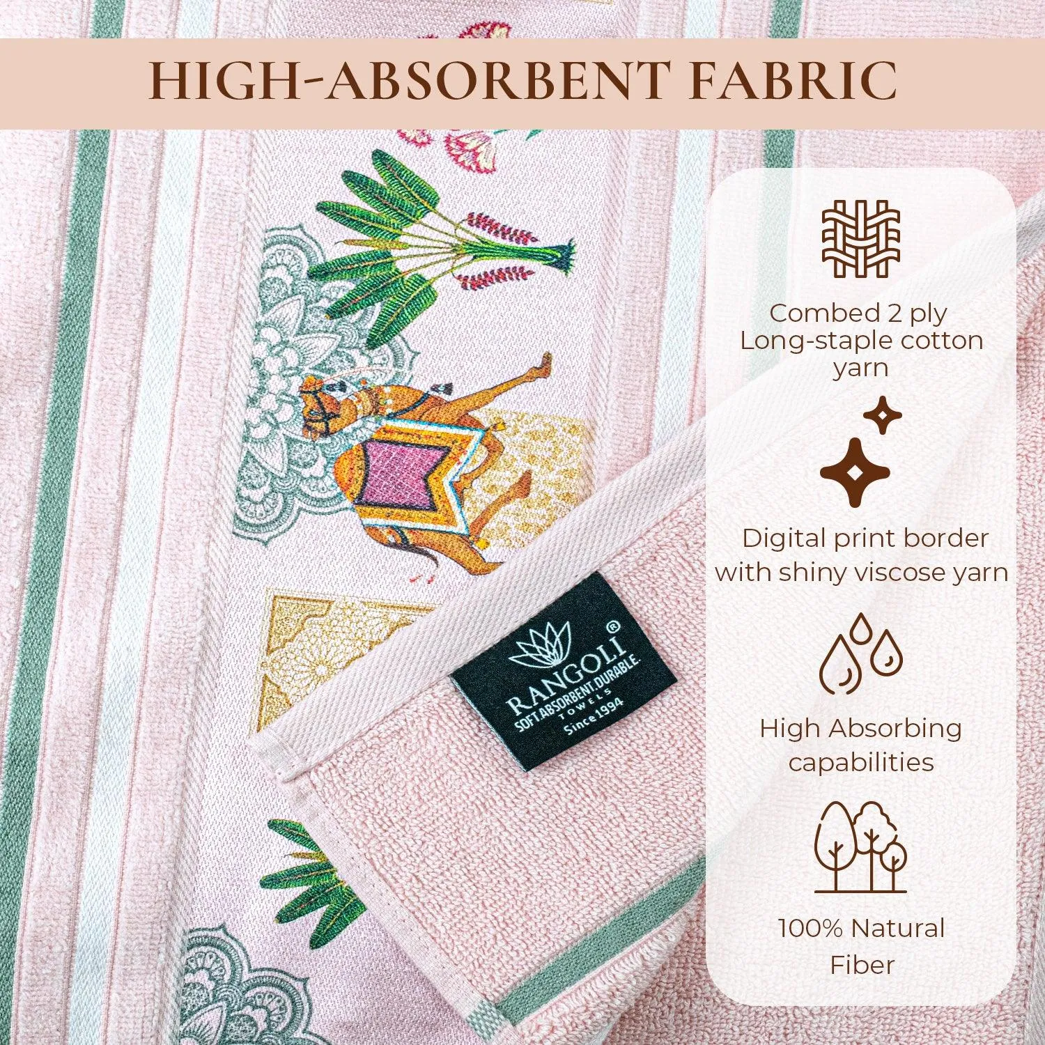 Regal 460 GSM Towel Set Of 3 | Ultra Soft & Highly Absorbent Towels