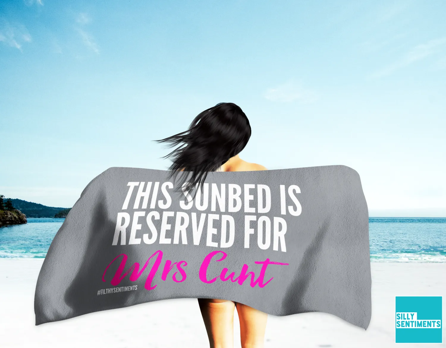 Reserved For Mrs Cunt Beach Towel