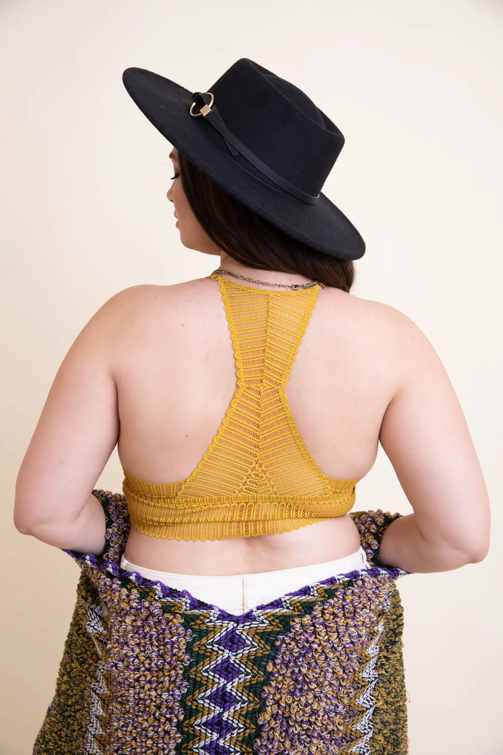 Ribbed Intimate Racerback Bralette Plus
