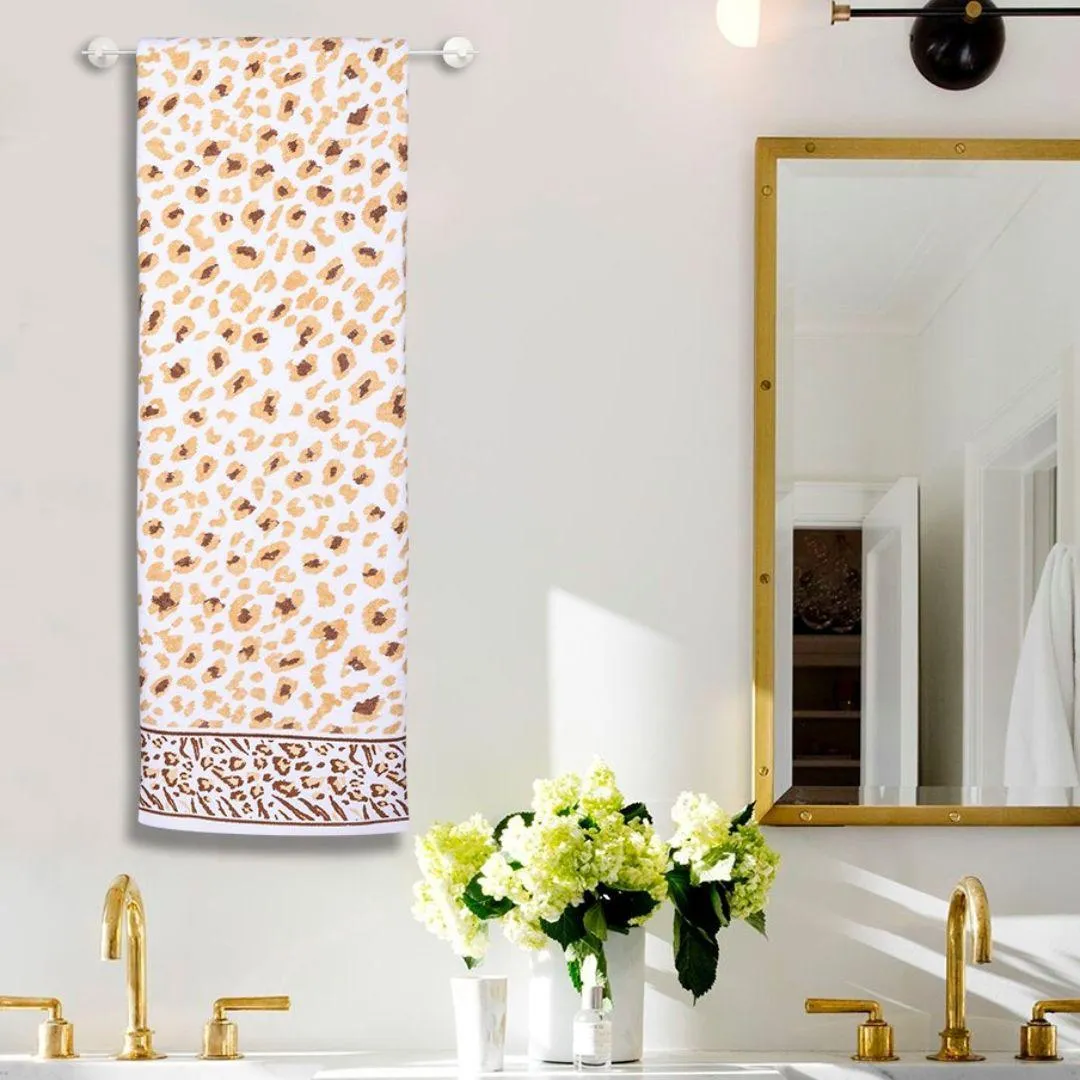 Snow Leopard 500 GSM Cotton Towel Set of 3 (Family Pack)