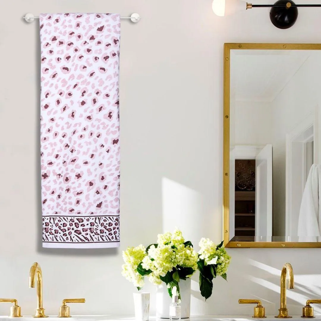 Snow Leopard 500 GSM Cotton Towel Set of 3 (Family Pack)