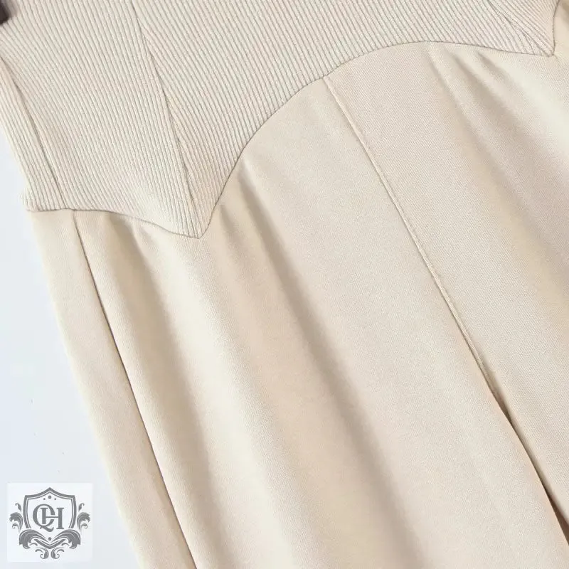 Solid Colour Wide Leg Pants