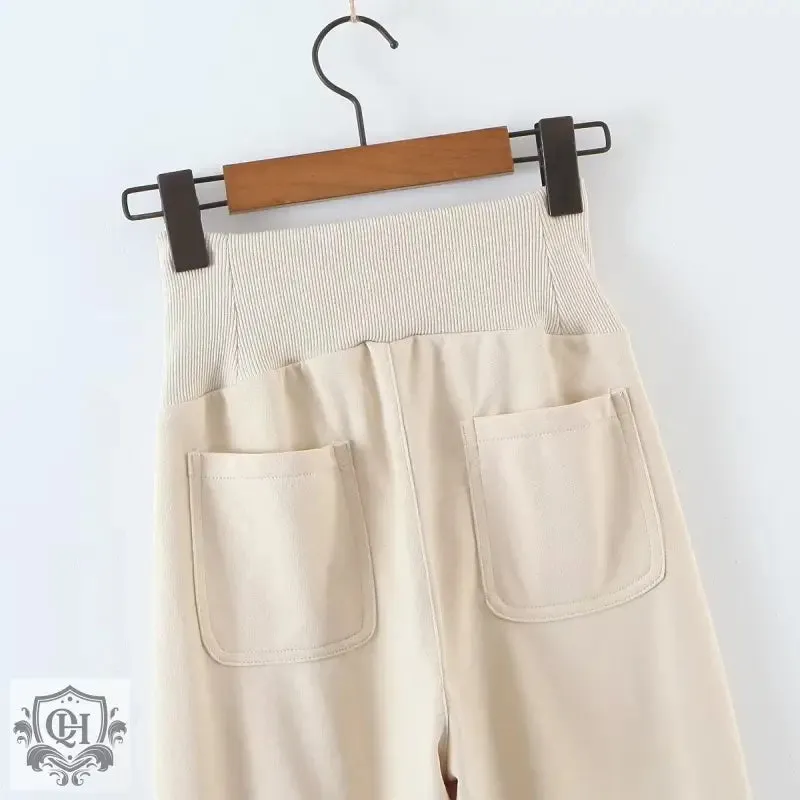 Solid Colour Wide Leg Pants