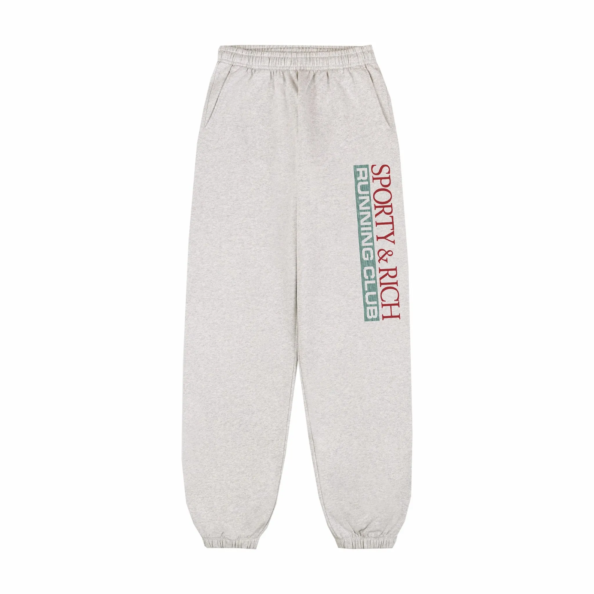 Sporty & Rich Men's Finish Line Sweatpant (Heather Gray/Multi)
