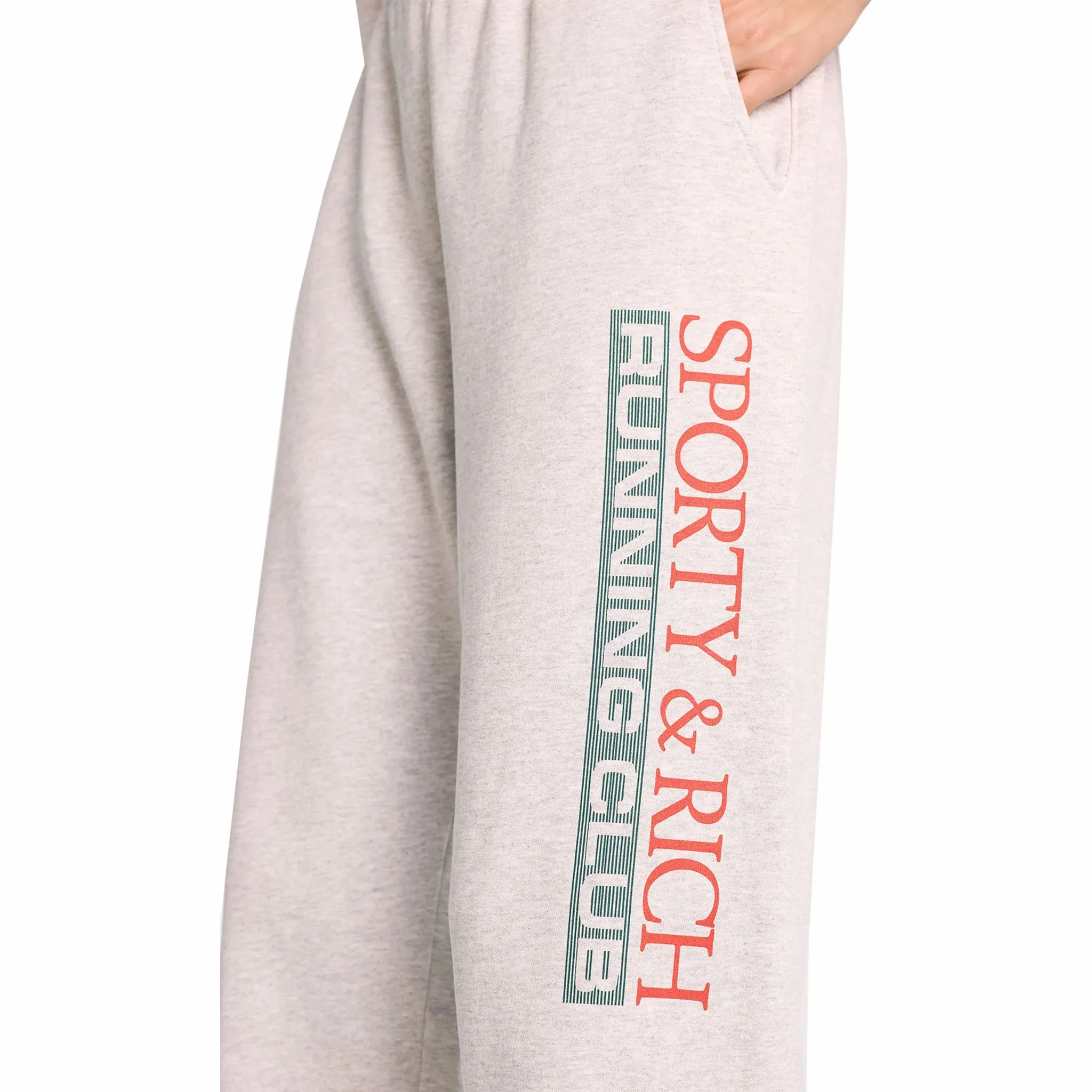 Sporty & Rich Men's Finish Line Sweatpant (Heather Gray/Multi)
