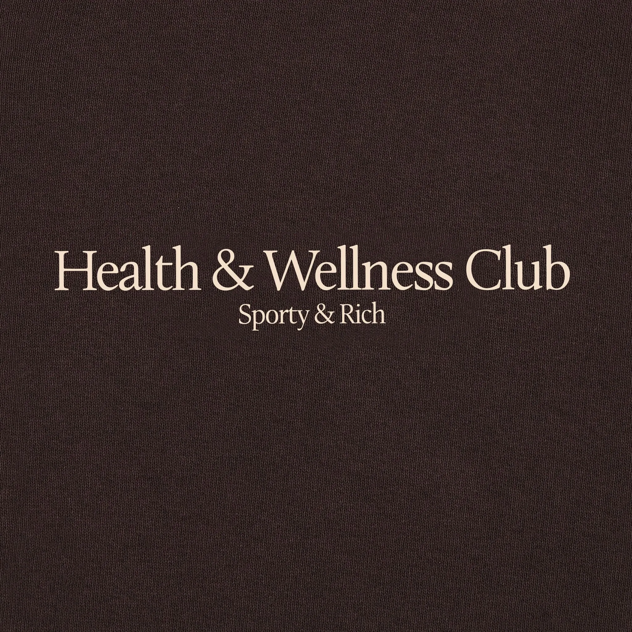Sporty & Rich Women's H&W Crest Sweatpant (Chocolate/Cream)