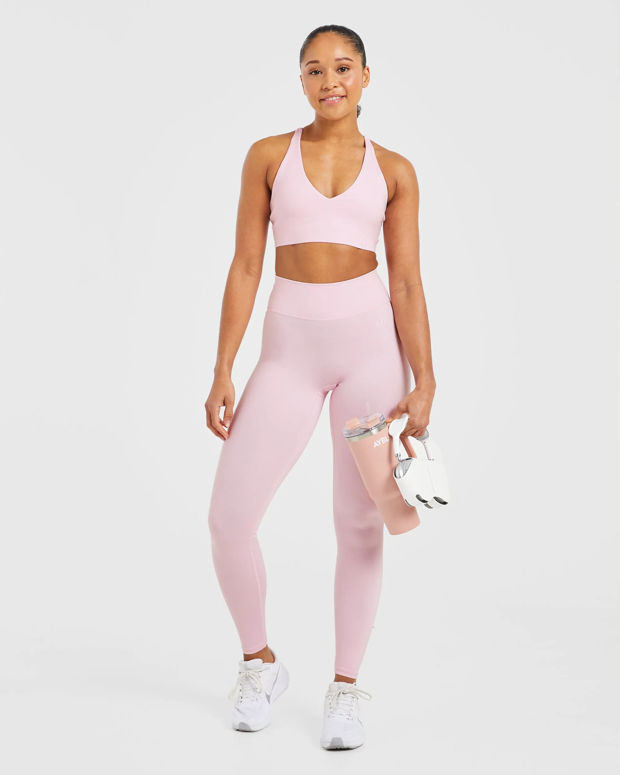 Staple Sports Bra - Pastel Pink