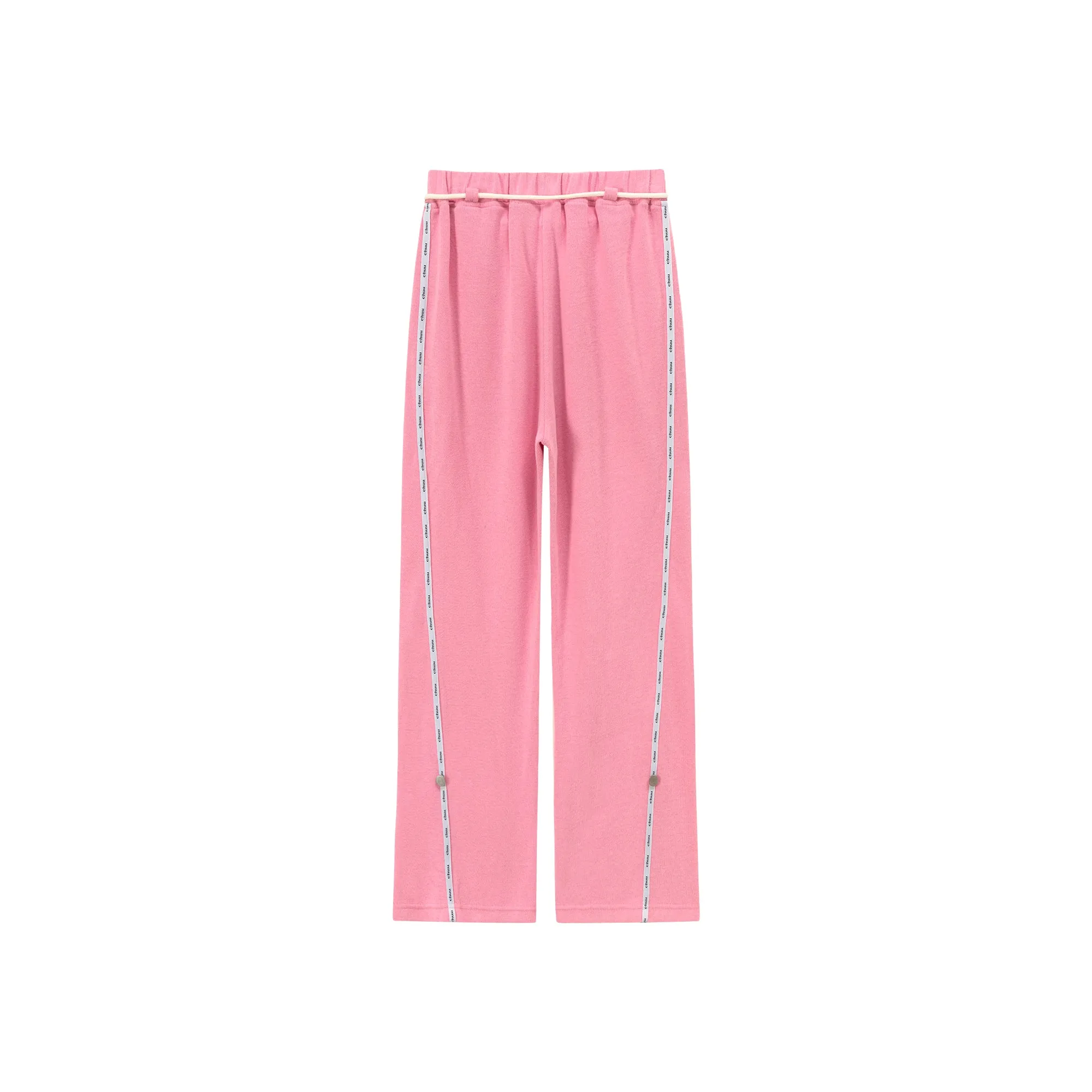 String Wide Sporty Pants