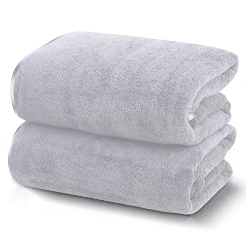 TENSTARS Quick Drying Microfiber Bath Towels - 2 Pack