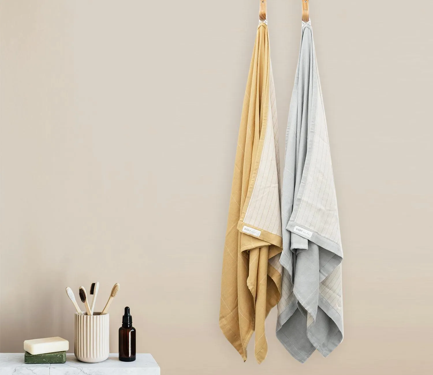 The Aloevera Double Cloth Bath Towel Pack of 2 | Napkins Cloth